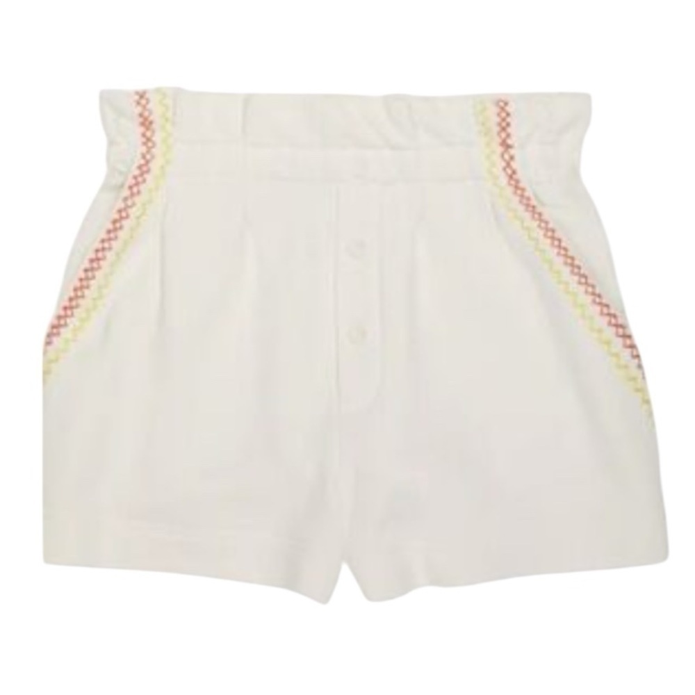 🔥 SOMETHING NAVY white Hazel
Paperbag Sweatshorts Women's Shorts SMALL